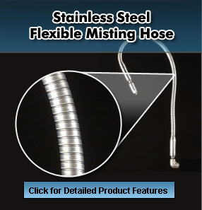 Stainless Steel Flexible Misting Hose, SS Flex mist hose